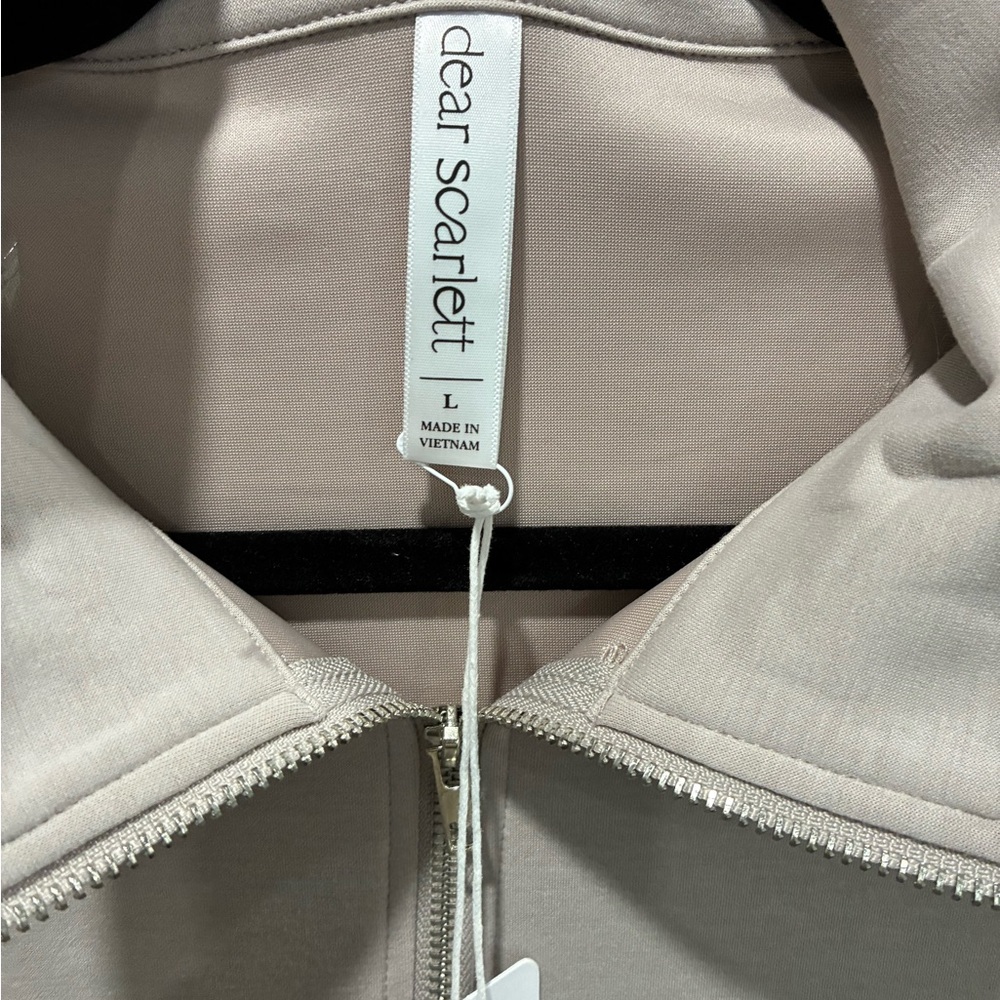 Scarlett Taupe Half-Zip Pullover Pantset - Picture 5 of 10